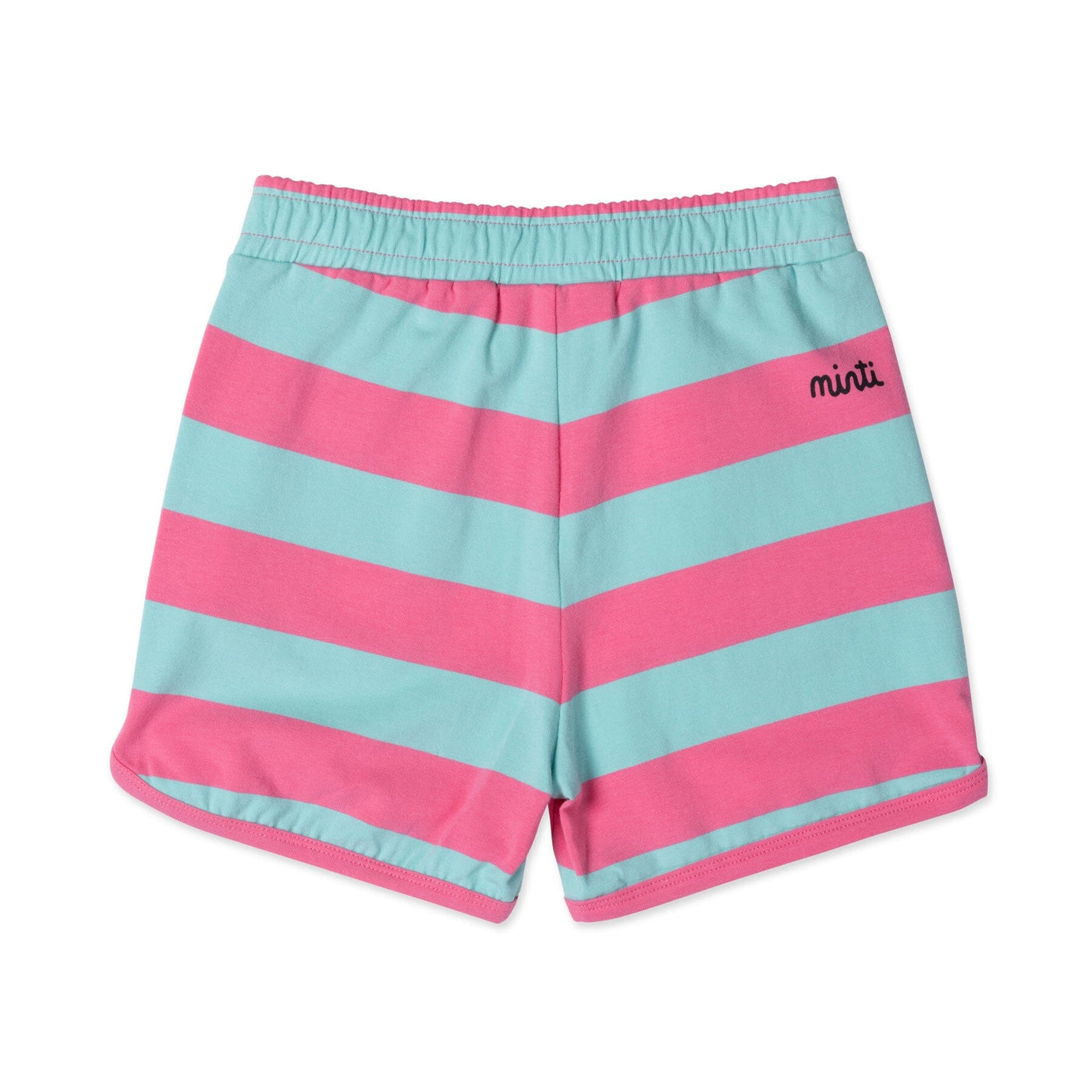 PREORDER Minti Striped Sport Short - Pink/Teal Stripe Shorts Minti 