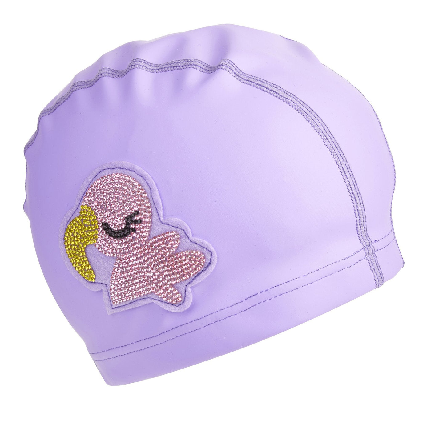 Purple Flamingo Swim Cap Swimwear Bling2o 
