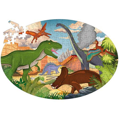 Puzzle & Book Set - Dinosaurs 205 Pcs Puzzle Sassi 