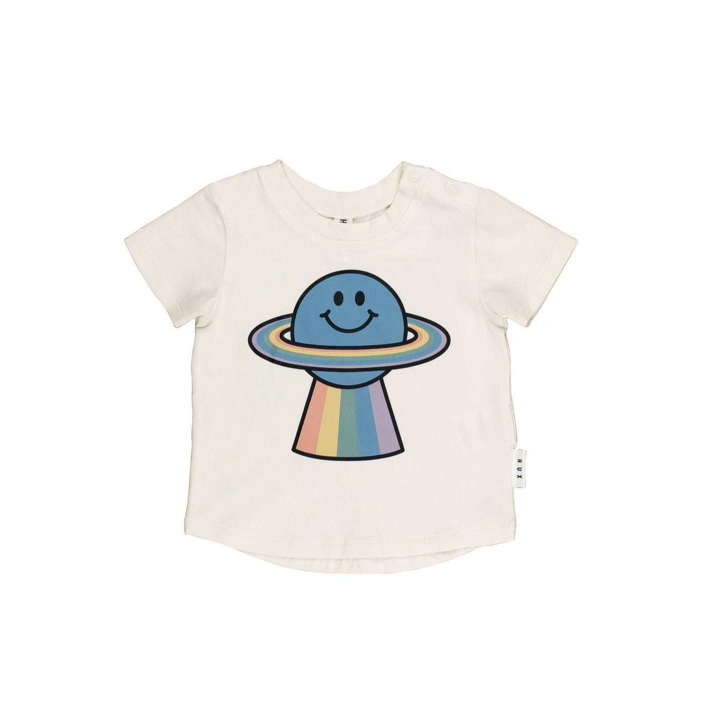 Rainbow Planet T-Shirt - HB2715 Short Sleeve T-Shirt Huxbaby 