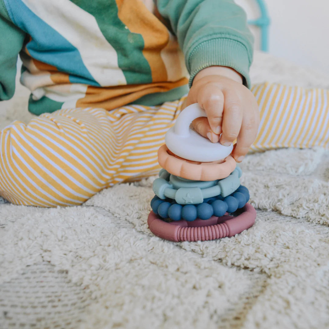 Rainbow Stacker and Teether Toy - Earth Stacker Jellystone 
