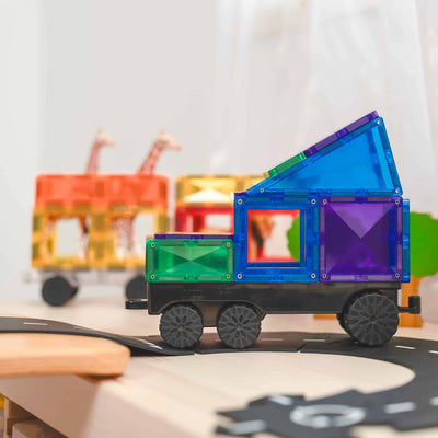 Rainbow Transport Pack 50 pc Magnetic Play Connetix 