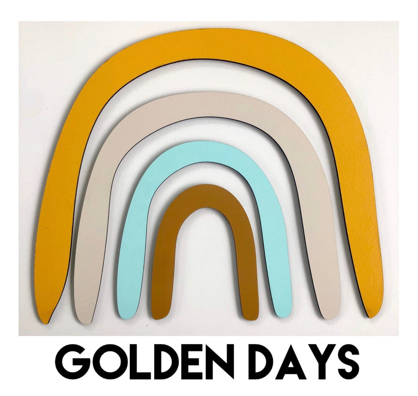 Rainbow Wall Decal - Golden Days Room Decor Timber Tinkers 