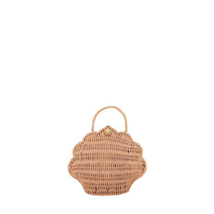 Olli Ella Rattan - Shell Bag | Rose