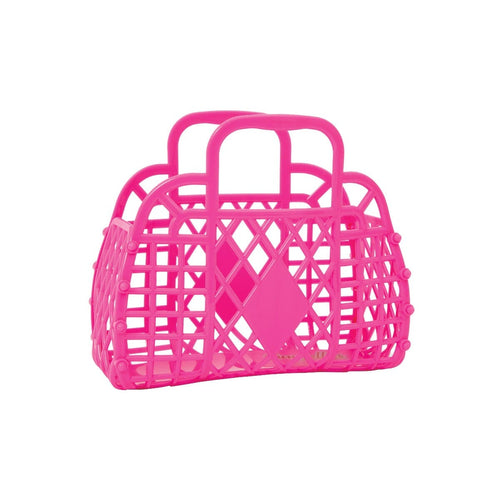 Sun Jellies Retro Basket Mini - Berry Pink