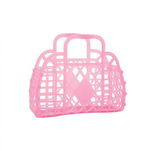 Sun Jellies Retro Basket Mini - Neon Pink