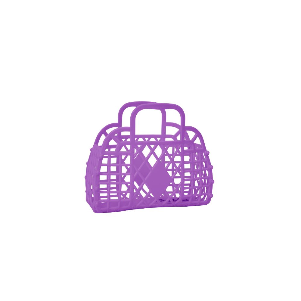 Retro Basket Mini - Purple Basket Sun Jellies 