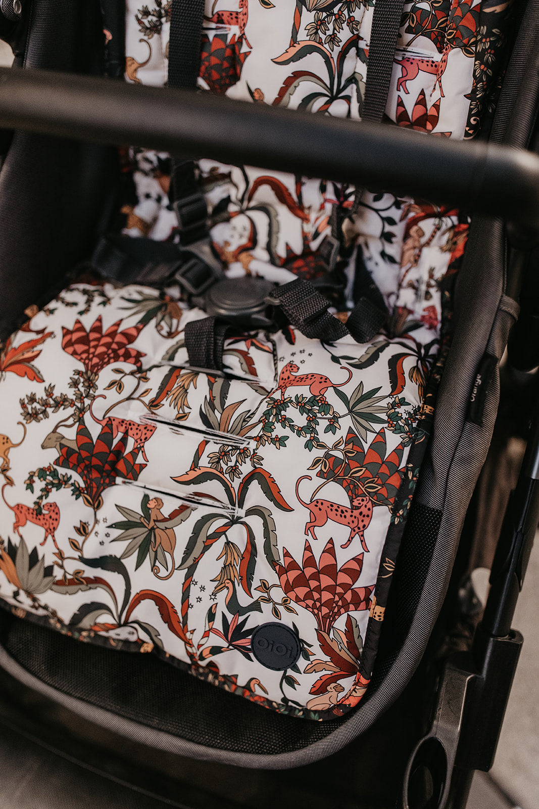 Reversible Pram Liner - Jungle Pram Liner OiOi 