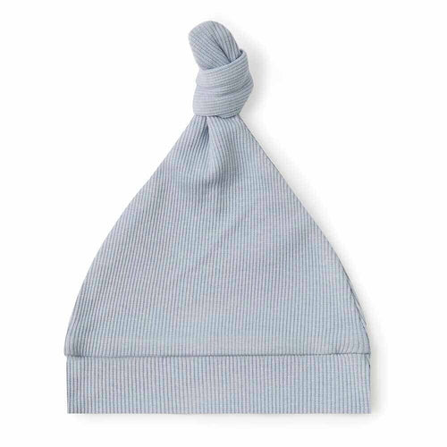 Snuggle Hunny - Organic Ribbed Knotted Beanie - Zen