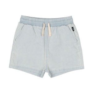 Rock Your Baby - Light Blue Chambray Shorts