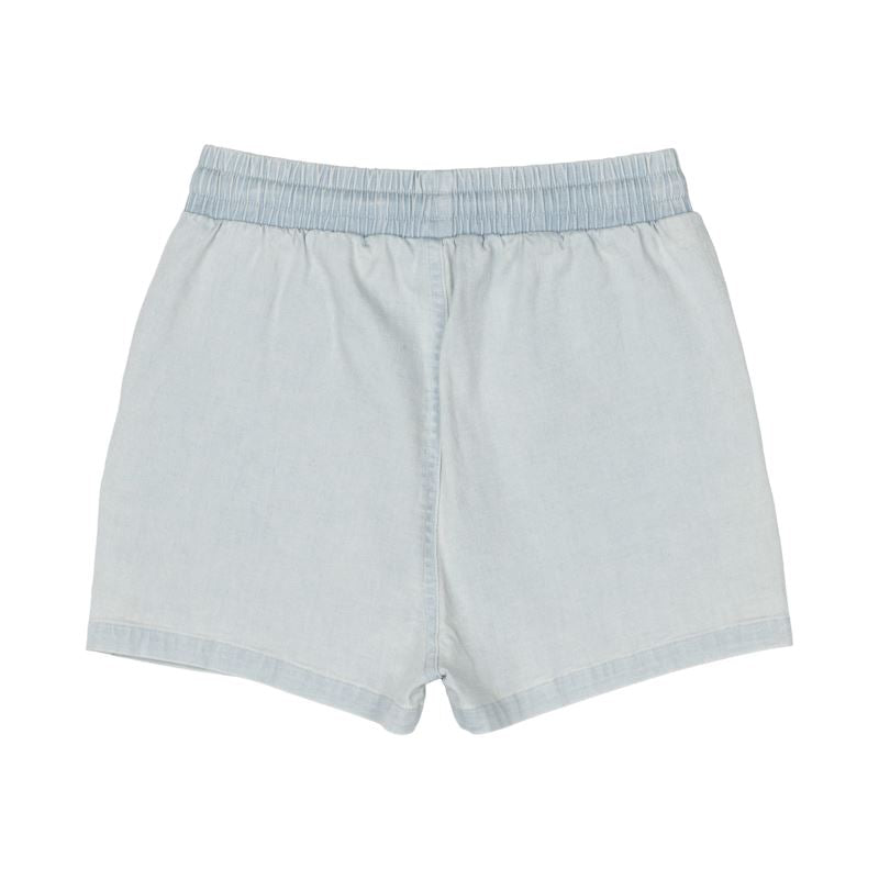 Rock Your Baby Light Blue Chambray Shorts Shorts Rock Your Baby 