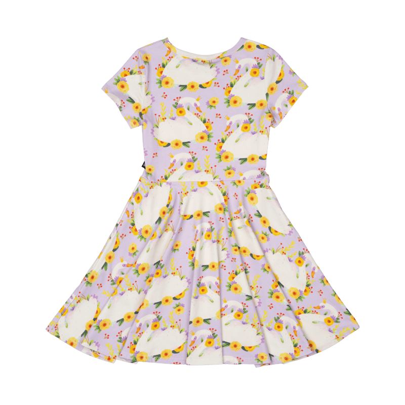 Rock Your Baby Princess Swan Waisted Dress Short Sleeve Dress Rock Your Baby 