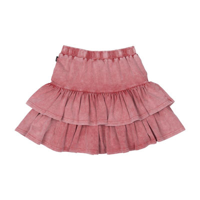 Rock Your Baby Red Grunge Skirt Skirts Rock Your Baby 