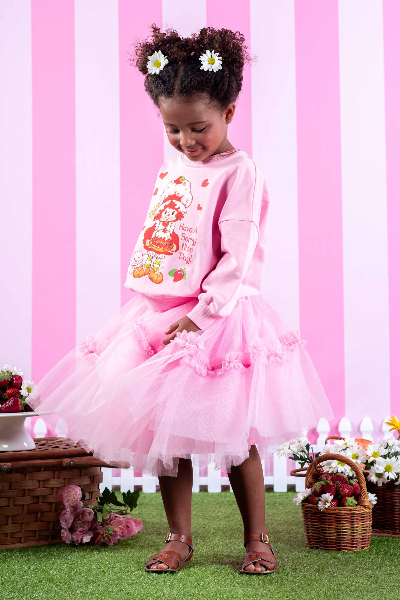 Rock Your Baby Strawberry Shortcake Tulle Skirt Skirts Rock Your Baby 