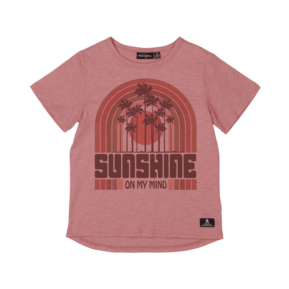 Rock Your Baby Sunshine On My Mind T-Shirt Short Sleeve T-Shirt Rock Your Baby 