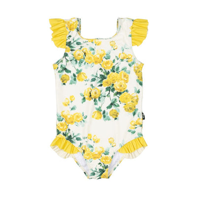 Rock Your Baby Yellow Roses One Piece One-Piece Swimsuit Rock Your Baby 