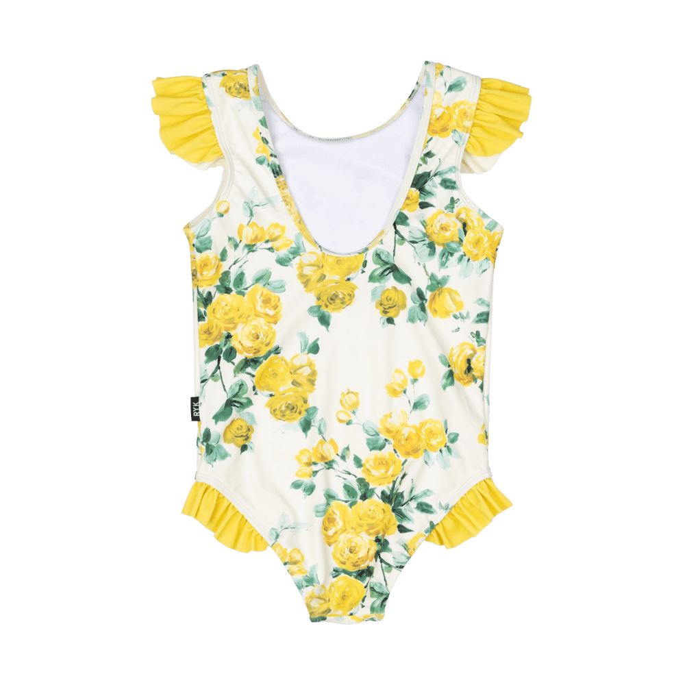 Rock Your Baby Yellow Roses One Piece One-Piece Swimsuit Rock Your Baby 