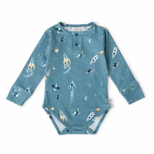 Snuggle Hunny - Organic Long Sleeve Bodysuit - Rocket