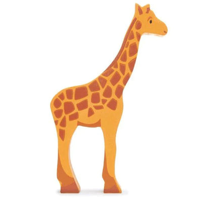 Safari Wooden Animal Wooden Toy Tender Leaf Toys Giraffe 