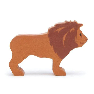 Safari Wooden Animal Wooden Toy Tender Leaf Toys Lion 