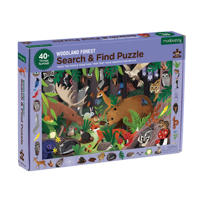 Search & Find Puzzle - Woodland Forest Puzzle Mudpuppy 