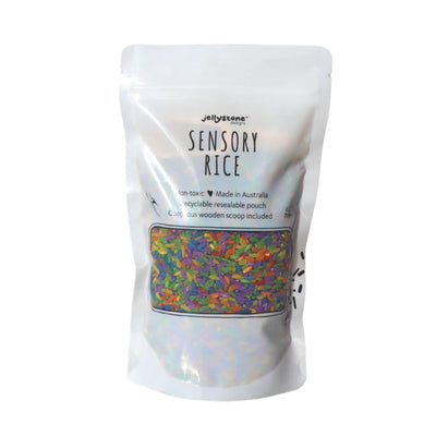 Sensory Rice - Rainbow Bright Sensory Toy Jellystone 