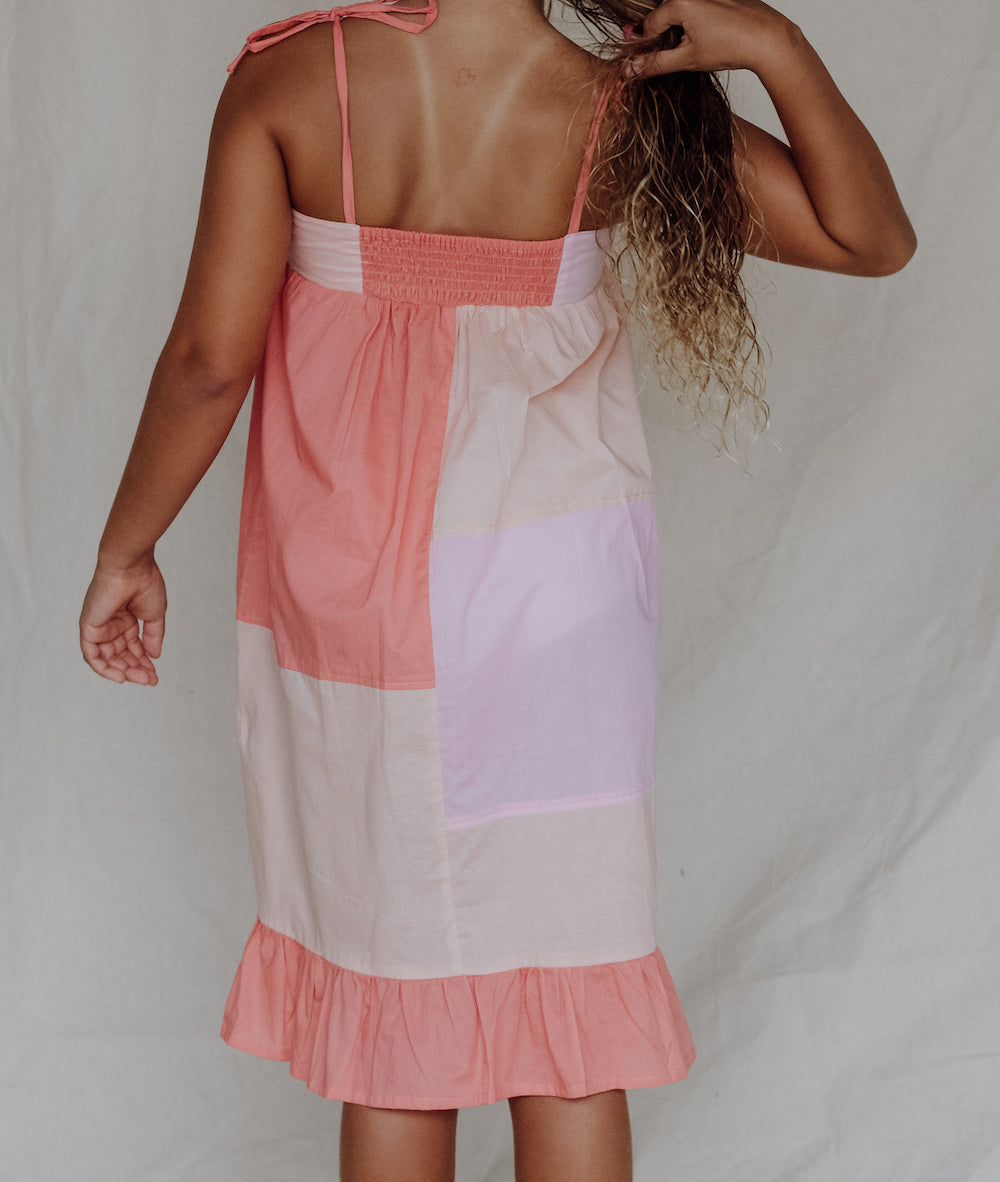 Shelly Dress - Apricot Blush Sleeveless Dress Bella & Lace 