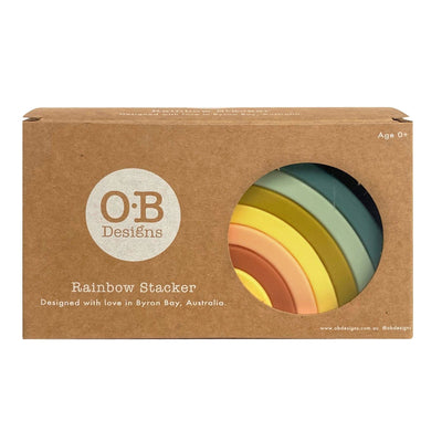 Silicone Rainbow Stacker Blueberry Stacker OB Designs 
