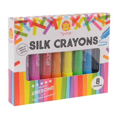 Silk Crayons 8pk Arts & Crafts Tiger Tribe 