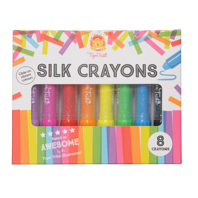 Silk Crayons 8pk Arts & Crafts Tiger Tribe 