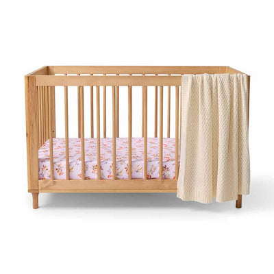 Snuggle Hunny Organic Fitted Cot Sheet - Major Mitchell Cot Sheet Snuggle Hunny 