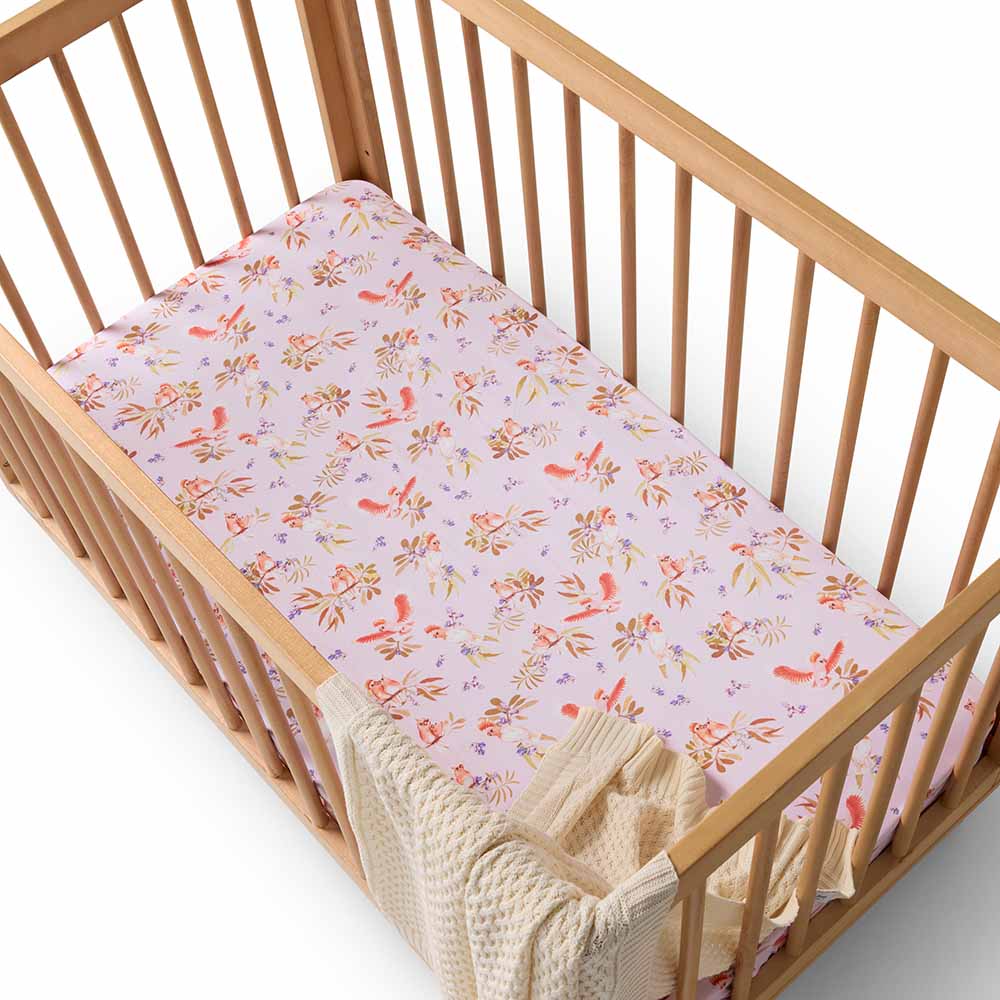 Snuggle Hunny Organic Fitted Cot Sheet - Major Mitchell Cot Sheet Snuggle Hunny 