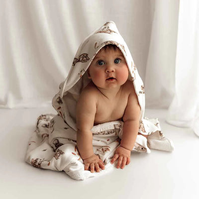 Snuggle Hunny Organic Hooded Baby Towel - Koala Towel Snuggle Hunny 