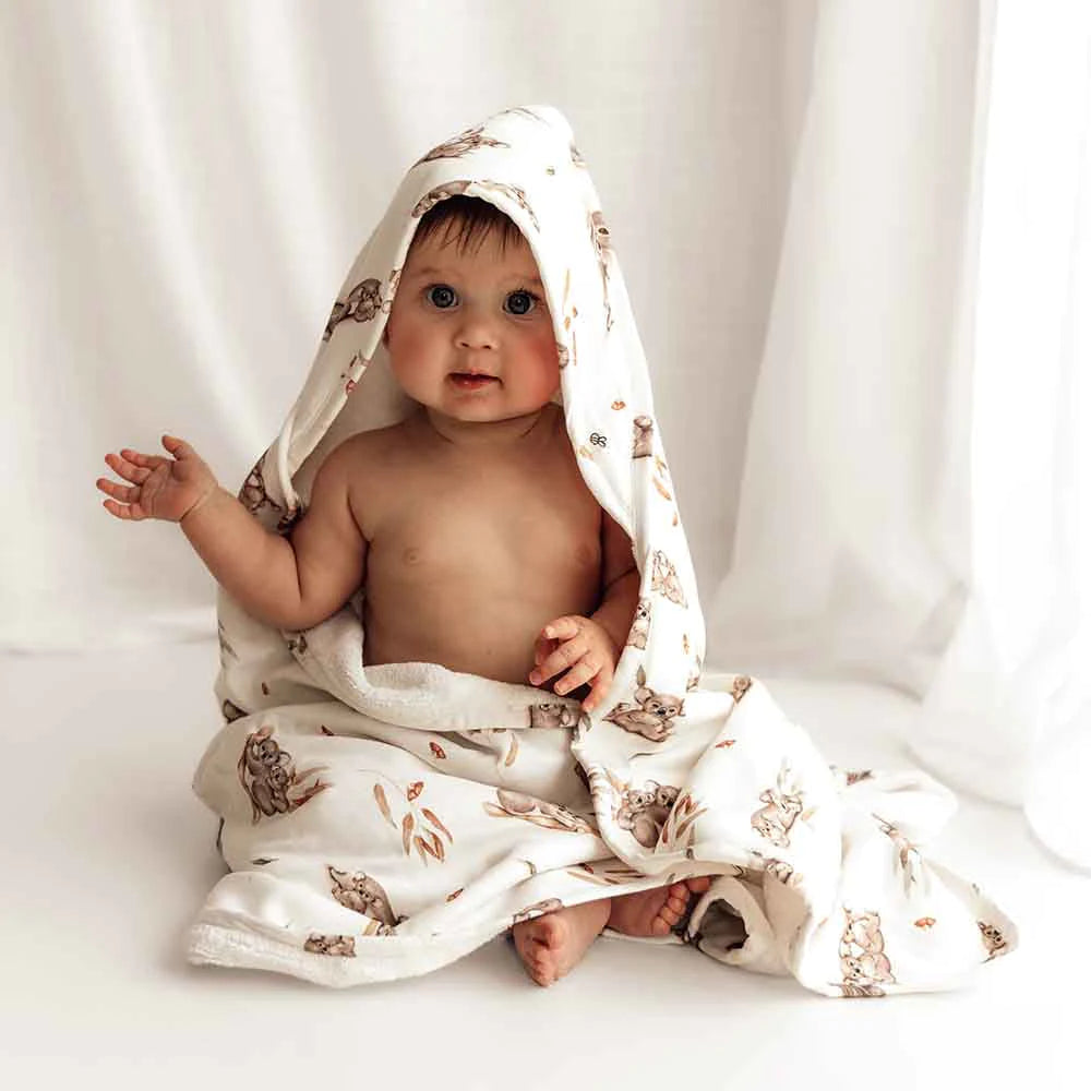 Snuggle Hunny Organic Hooded Baby Towel - Koala Towel Snuggle Hunny 