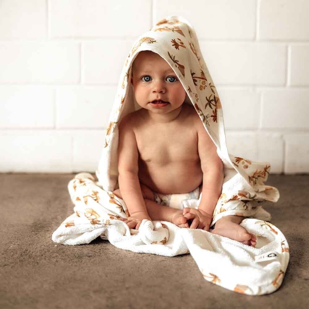 Snuggle Hunny Organic Hooded Baby Towel - Palm Springs Towel Snuggle Hunny 