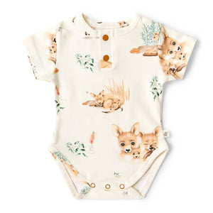 Snuggle Hunny - Organic Short Sleeve Bodysuit - Kanga