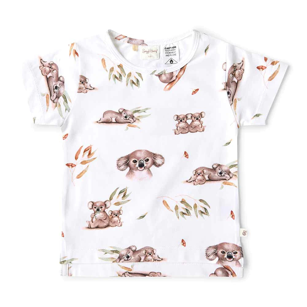 Snuggle Hunny Organic T-Shirt - Koala Short Sleeve T-Shirt Snuggle Hunny 