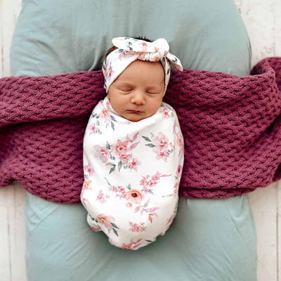 Snuggle Swaddle Sack & Topknot Set - Camille Swaddles & Wraps Snuggle Hunny Kids 