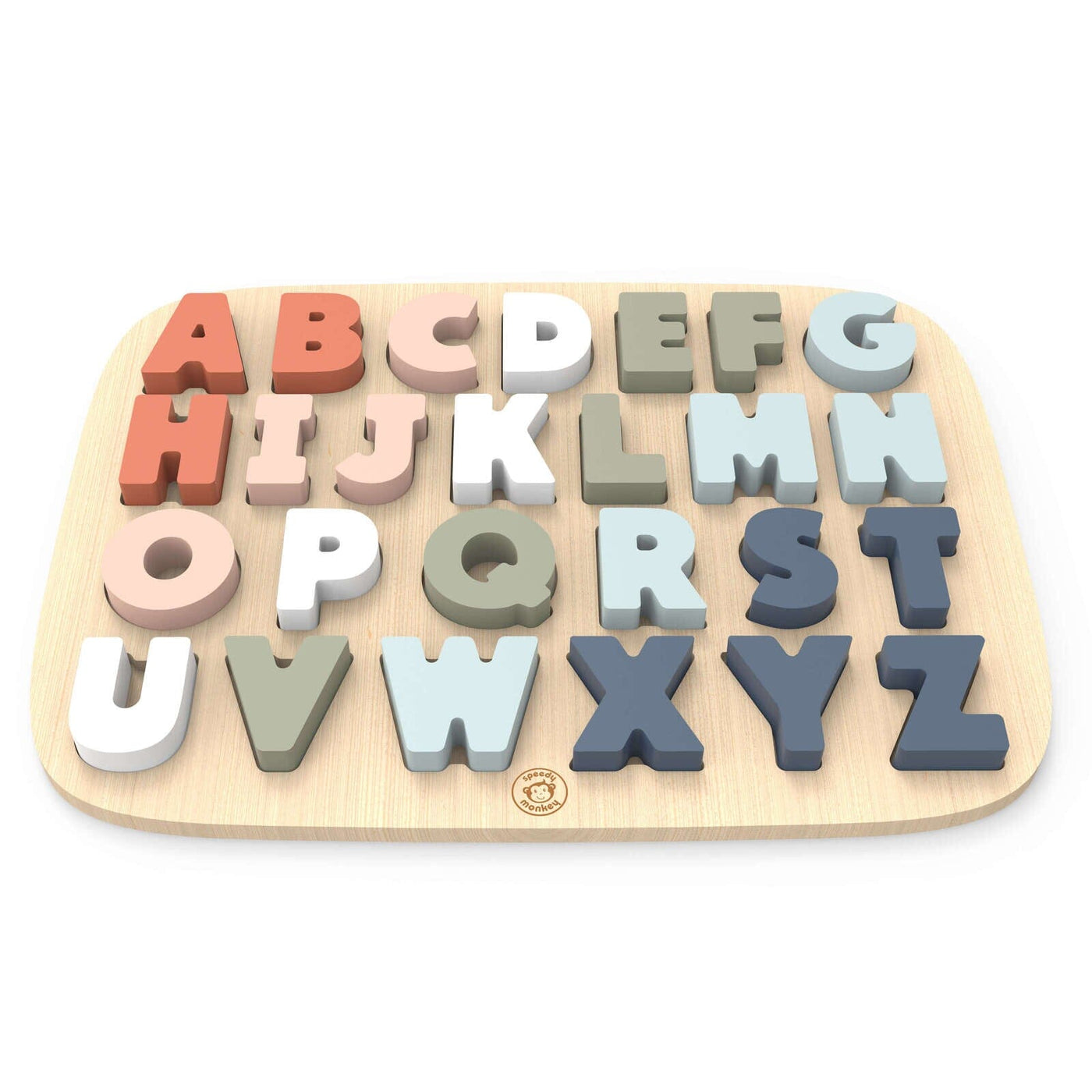 Speedy Monkey Alphabet Puzzle Wooden Toy Speedy Monkey 