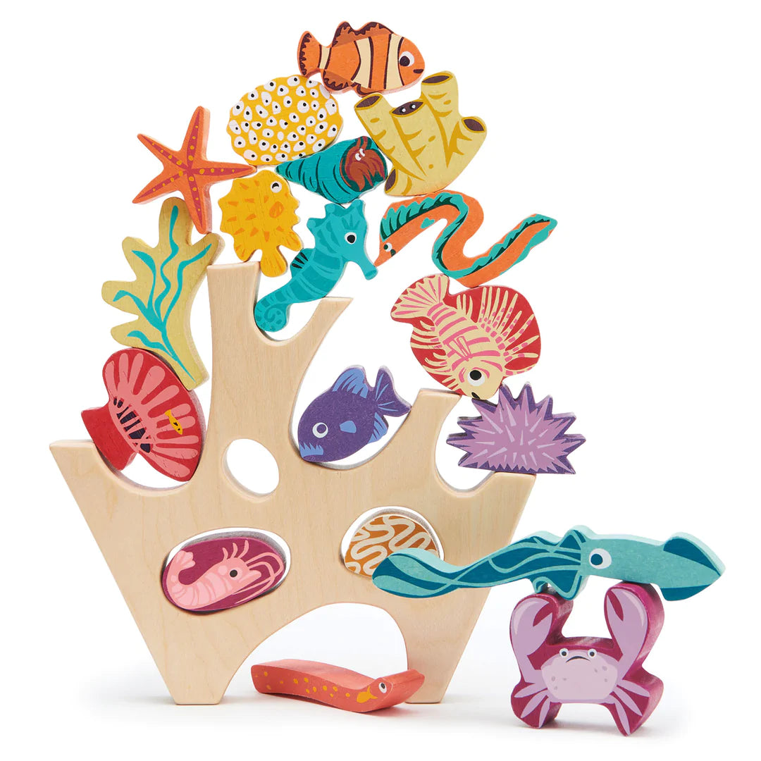 Stacking Coral Reef Wooden Toy Tender Leaf Toys 