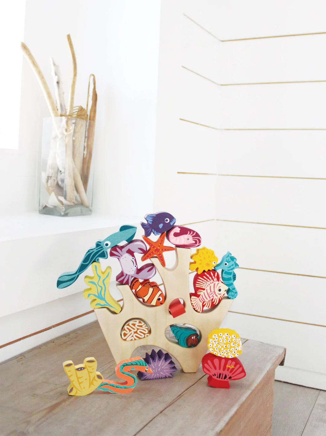 Stacking Coral Reef Wooden Toy Tender Leaf Toys 