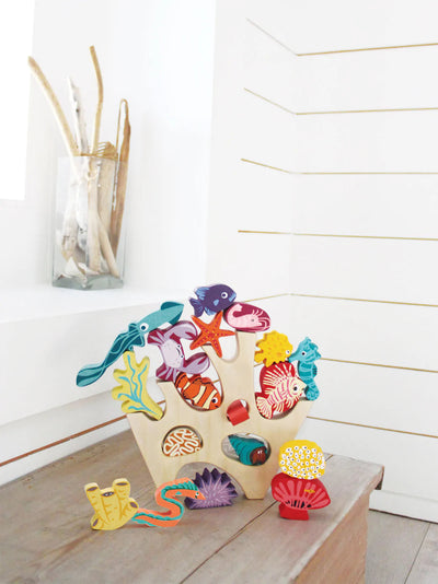 Stacking Coral Reef Wooden Toy Tender Leaf Toys 