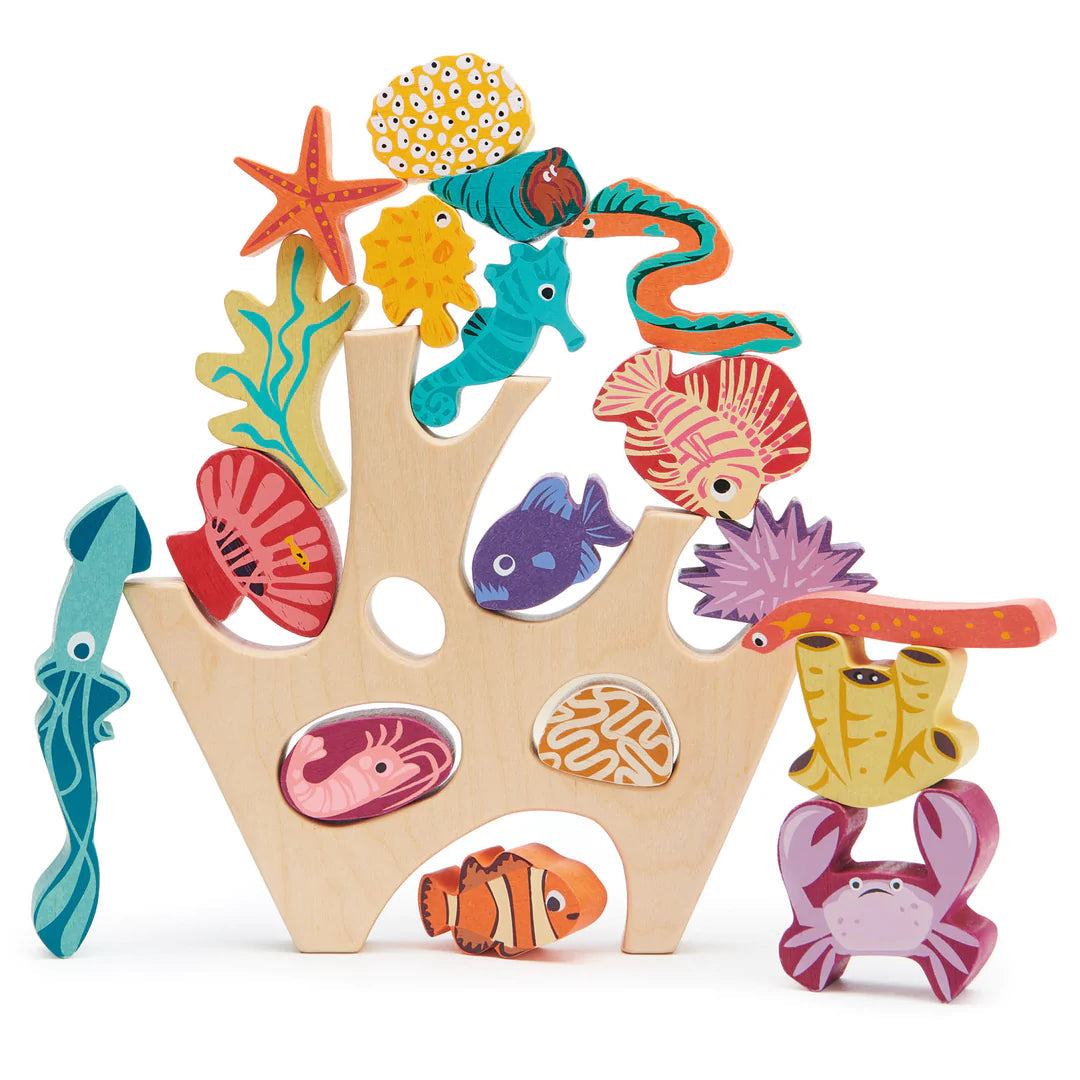 Stacking Coral Reef Wooden Toy Tender Leaf Toys 