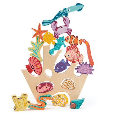 Stacking Coral Reef Wooden Toy Tender Leaf Toys 