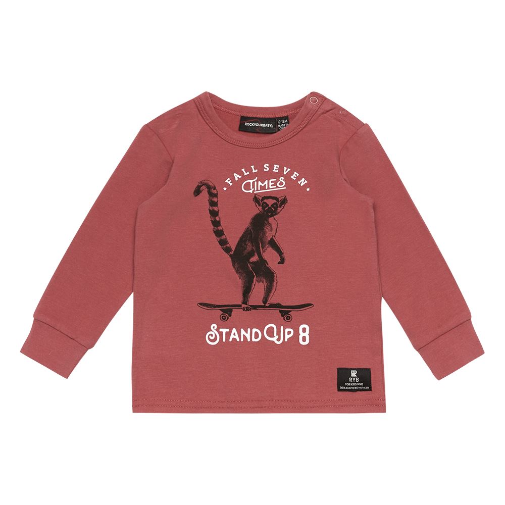 Stand Up LS Baby T-Shirt Long Sleeve T-shirt Rock Your Baby 