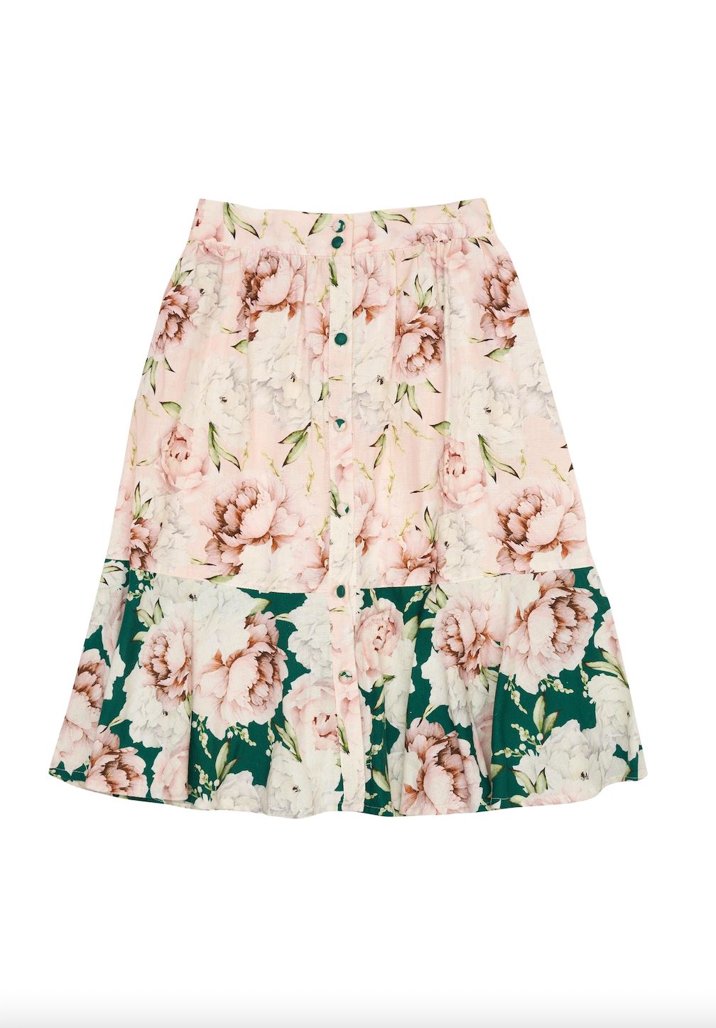 Steph Skirt - Pink Rose Skirt Bella & Lace 