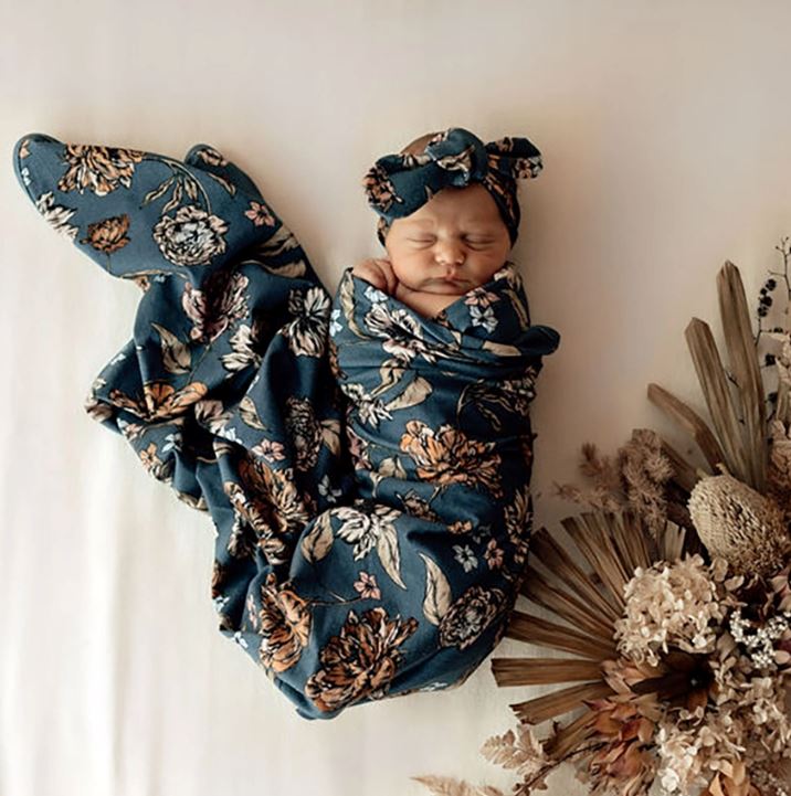 Stretch Cotton Baby Wrap Set - Belle Swaddles & Wraps Snuggle Hunny Kids 