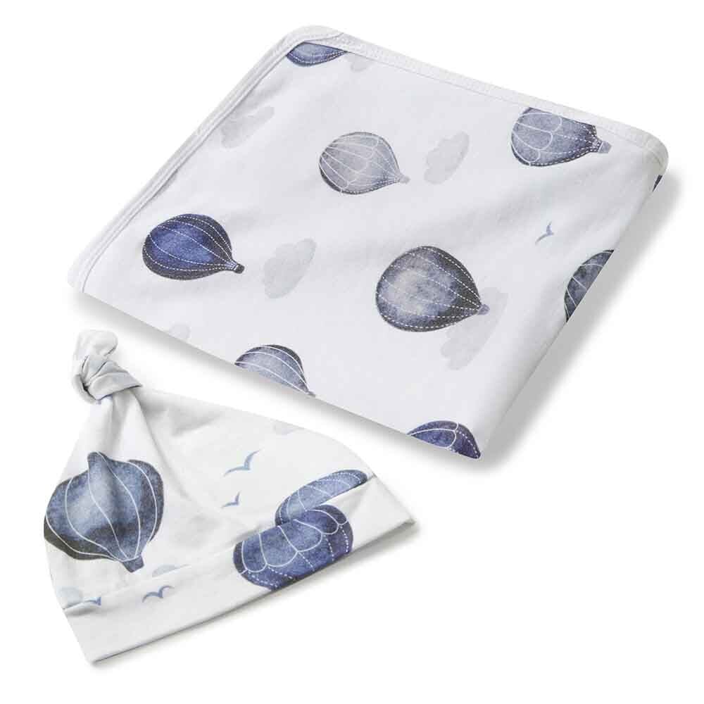 Stretch Cotton Baby Wrap Set - Cloud Chaser Swaddles & Wraps Snuggle Hunny Kids 