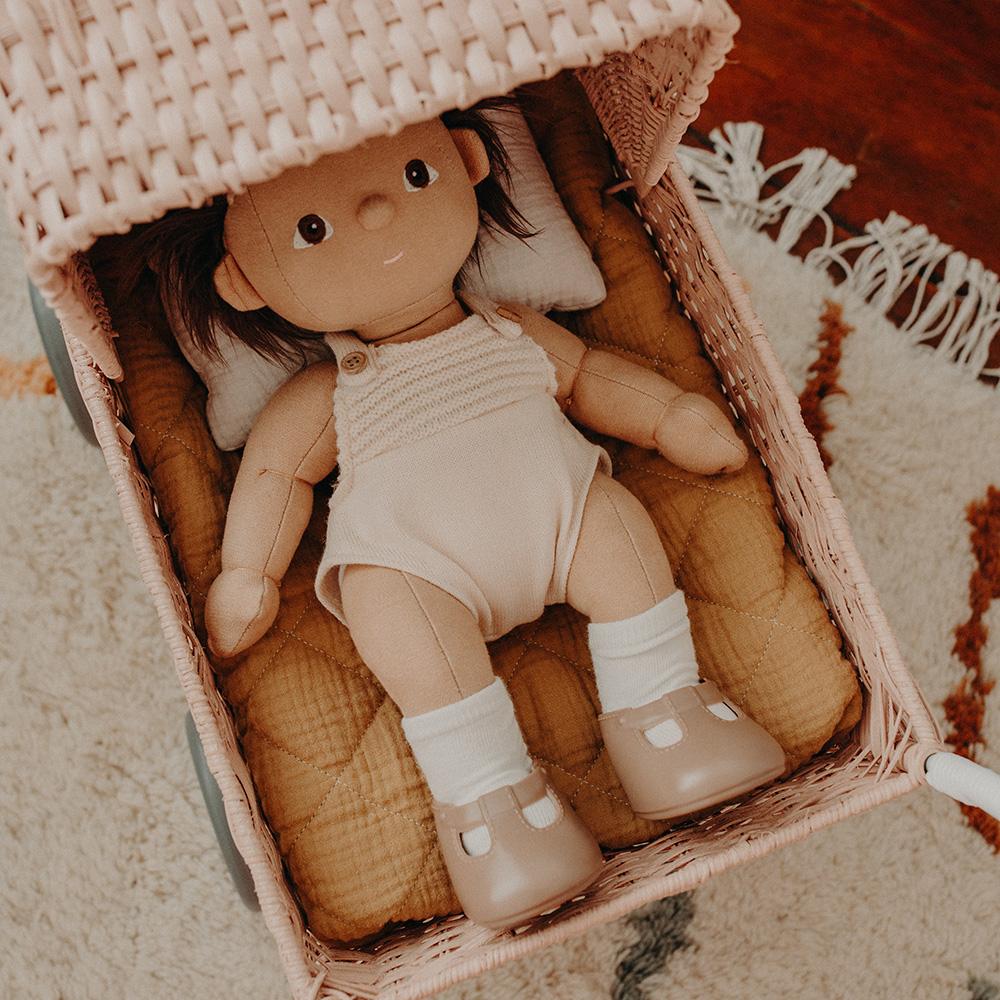 Strolley Bedding Set - Mustard Doll Accessories Olli Ella 