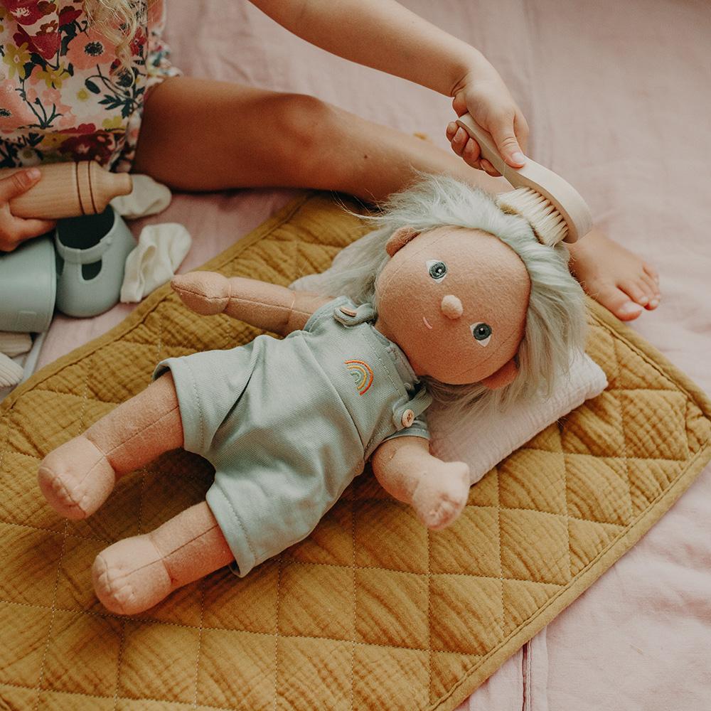 Strolley Bedding Set - Mustard Doll Accessories Olli Ella 
